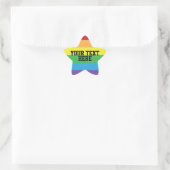 ERSTELLEN SIE IHRE EIGENE EIGENE DIY-Vorlage Rainb Stern-Aufkleber (Tasche)