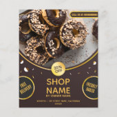 Erstellen Sie Ihre eigene eigene Donut Shop-Aktion Flyer (Hinten)