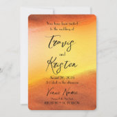 Erstellen Sie Ihre eigene, eigene Orange-Backgroun Einladung (Vorderseite)