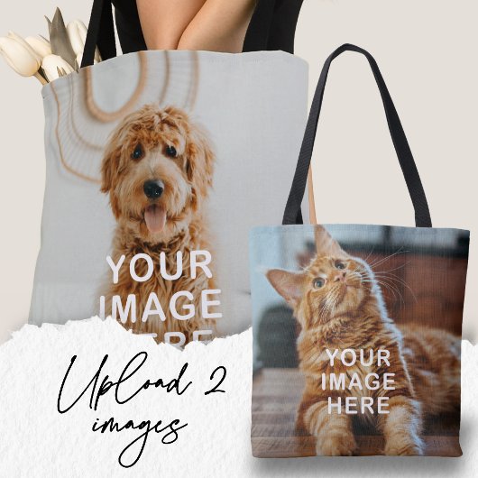 Erstellen Sie Ihre eigene einfache 2-Bild- Tasche