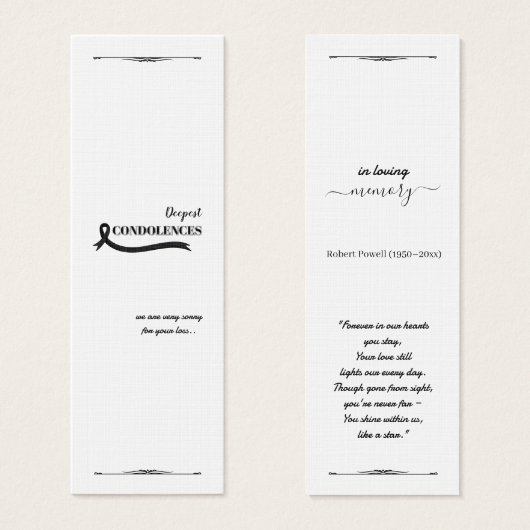 Erstellen Sie Ihre eigene einfache 3,0" x 1,0" Bei (Vorne & Hinten)