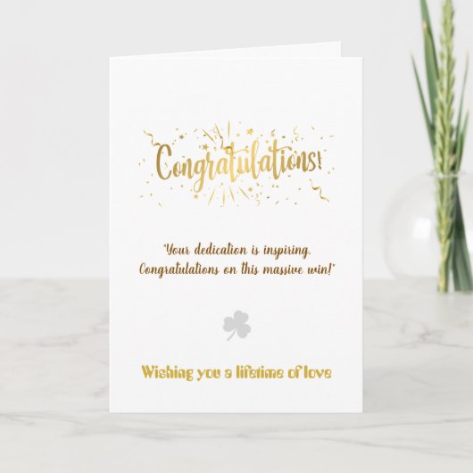 Erstellen Sie Ihre eigene einfache 5x7 Gratulation Karte (Vorderseite)