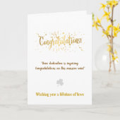 Erstellen Sie Ihre eigene einfache 5x7 Gratulation Karte (Gelbe Blume)
