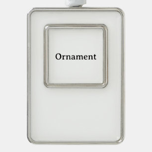 Erstellen Sie Ihre eigene einfache benutzerdefinie Rahmen-Ornament Silber