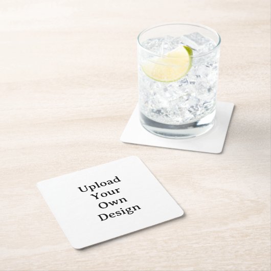 Erstellen Sie Ihre eigene einfache benutzerdefinie Rechteckiger Pappuntersetzer (Vor Ort)