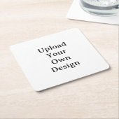 Erstellen Sie Ihre eigene einfache benutzerdefinie Rechteckiger Pappuntersetzer (angewinkelt)