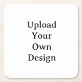 Erstellen Sie Ihre eigene einfache benutzerdefinie Rechteckiger Pappuntersetzer (Vorderseite)