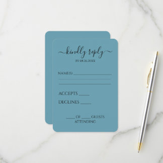 Erstellen Sie Ihre eigene einfache Hochzeit RSVP Karte