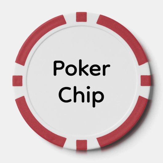Erstellen Sie Ihre eigene einfache Markenförderung Pokerchips (Vorderseite)
