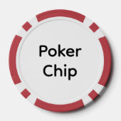 Erstellen Sie Ihre eigene einfache Markenförderung Pokerchips (Rückseite)