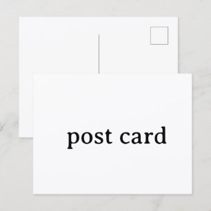 Erstellen Sie Ihre eigene einfache Postkartengesta Postkarte