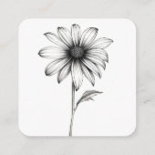 Erstellen Sie Ihre eigene - Einfache Schwarz/Weiß- Begleitkarte (Rückseite)