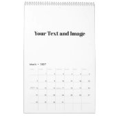 Erstellen Sie Ihre eigene einfache Single-Page-Mar Kalender (Mär 2027)