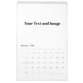 Erstellen Sie Ihre eigene einfache Single-Page-Mar Kalender (Feb 2027)