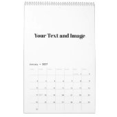 Erstellen Sie Ihre eigene einfache Single-Page-Mar Kalender (Jan 2027)