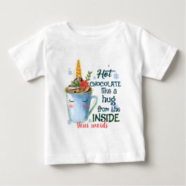 Erstellen Sie Ihre eigene Einhorn-heiße Schokolade Baby T-shirt
