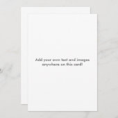 Erstellen Sie Ihre eigene Einladung (Vorne/Hinten)