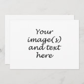 Erstellen Sie Ihre eigene Einladung (Vorne/Hinten)