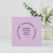 Erstellen Sie Ihre eigene Einladung (Stehend Vorderseite)