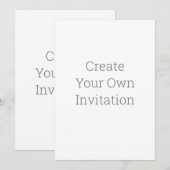 Erstellen Sie Ihre eigene Einladung (Vorne/Hinten)