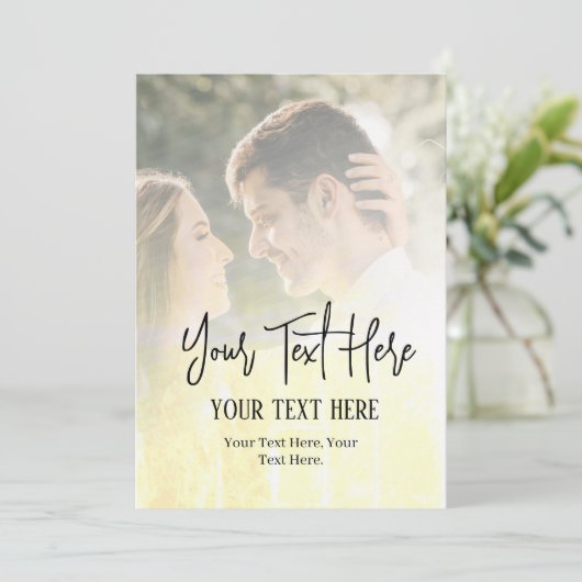 Erstellen Sie Ihre eigene Einladung (Stehend Vorderseite)