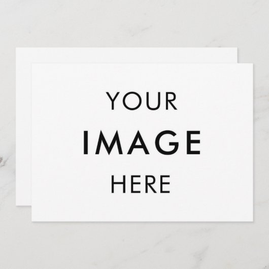 Erstellen Sie Ihre eigene Einladung schwarz & weiß (Vorne/Hinten)