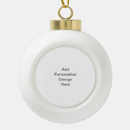 Erstellen Sie Ihre eigene Einzelstandardgröße Keramik Kugel-Ornament