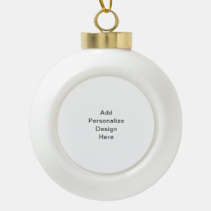 Erstellen Sie Ihre eigene Einzelstandardgröße Keramik Kugel-Ornament