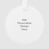 Erstellen Sie Ihre eigene Einzelstandardgröße Ornament (Vorderseite)