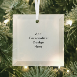 Erstellen Sie Ihre eigene Einzelstandardgröße Ornament Aus Glas