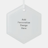 Erstellen Sie Ihre eigene Einzelstandardgröße Ornament Aus Glas (Vorderseite)
