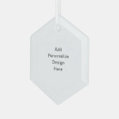 Erstellen Sie Ihre eigene Einzelstandardgröße Ornament Aus Glas (Vorderseite Links)