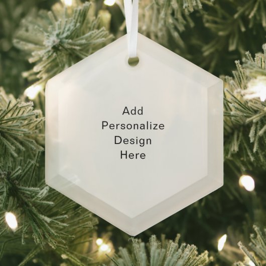 Erstellen Sie Ihre eigene Einzelstandardgröße Ornament Aus Glas (Insitu)