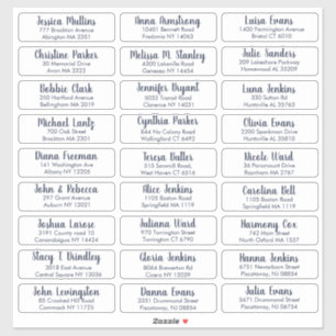 Erstellen Sie Ihre eigene elegante Adresse für Hoc Aufkleber