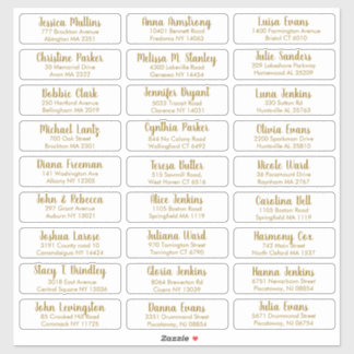 Erstellen Sie Ihre eigene elegante Adresse für Hoc Aufkleber