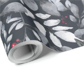 Erstellen Sie Ihre eigene elegante Black Tone Red  Geschenkpapier (Rolleneckpunkt)