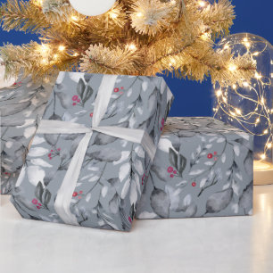 Erstellen Sie Ihre eigene elegante dunkelgraue Ton Geschenkpapier