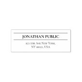 Erstellen Sie Ihre eigene elegante, einfache Rücks Gummistempel (Prägung)