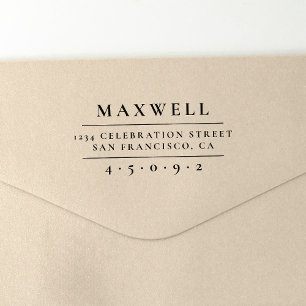 Erstellen Sie Ihre eigene elegante Familienname-R Permastempel