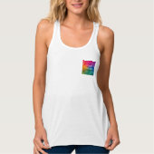 Erstellen Sie Ihre eigene elegante, moderne, weiße Tank Top (Vorderseite)