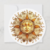 Erstellen Sie Ihre eigene elegante Steampunk Sun Einladung (Vorderseite)