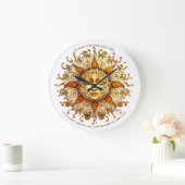 Erstellen Sie Ihre eigene elegante Steampunk Sun Große Wanduhr (Zuhause)