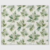 Erstellen Sie Ihre eigene elegante White Mistletoe Geschenkpapier (Flach)