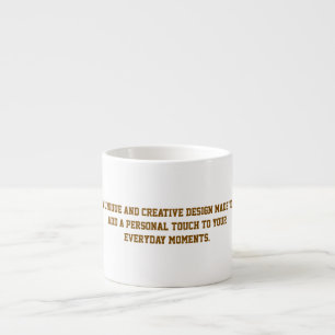 Erstellen Sie Ihre eigene Espresso-Tasse Espressotasse