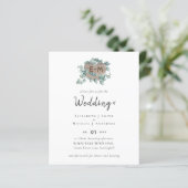 Erstellen Sie Ihre eigene Eukalyptus-Grüne-Hochzei (Stehend Vorderseite)