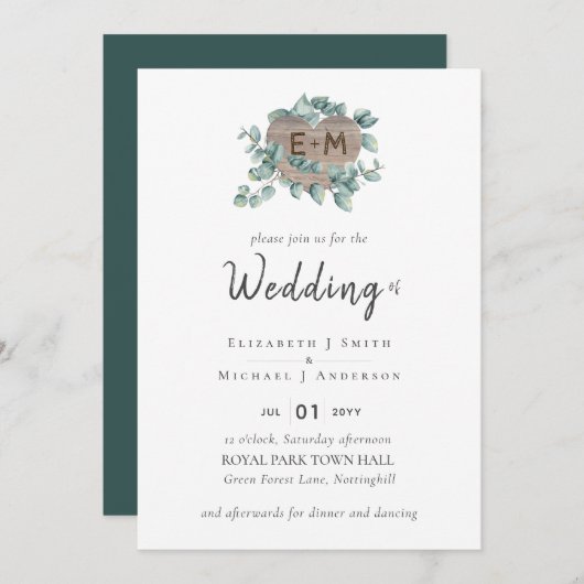 Erstellen Sie Ihre eigene Eukalyptus-Hochzeit (Vorne/Hinten)