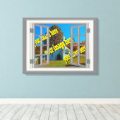 Erstellen Sie Ihre eigene 🌿 Fake-Ansicht Leinwanddruck (Insitu (Holzboden))