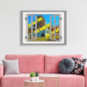 Erstellen Sie Ihre eigene 🌿 Fake-Ansicht Leinwanddruck (Insitu (Wohnzimmer))