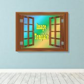 Erstellen Sie Ihre eigene 🌿 Fake-Ansicht Leinwanddruck (Insitu (Holzboden))