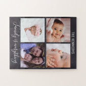 Erstellen Sie Ihre eigene Familie mit 4 Collage Ch Puzzle (Horizontal)